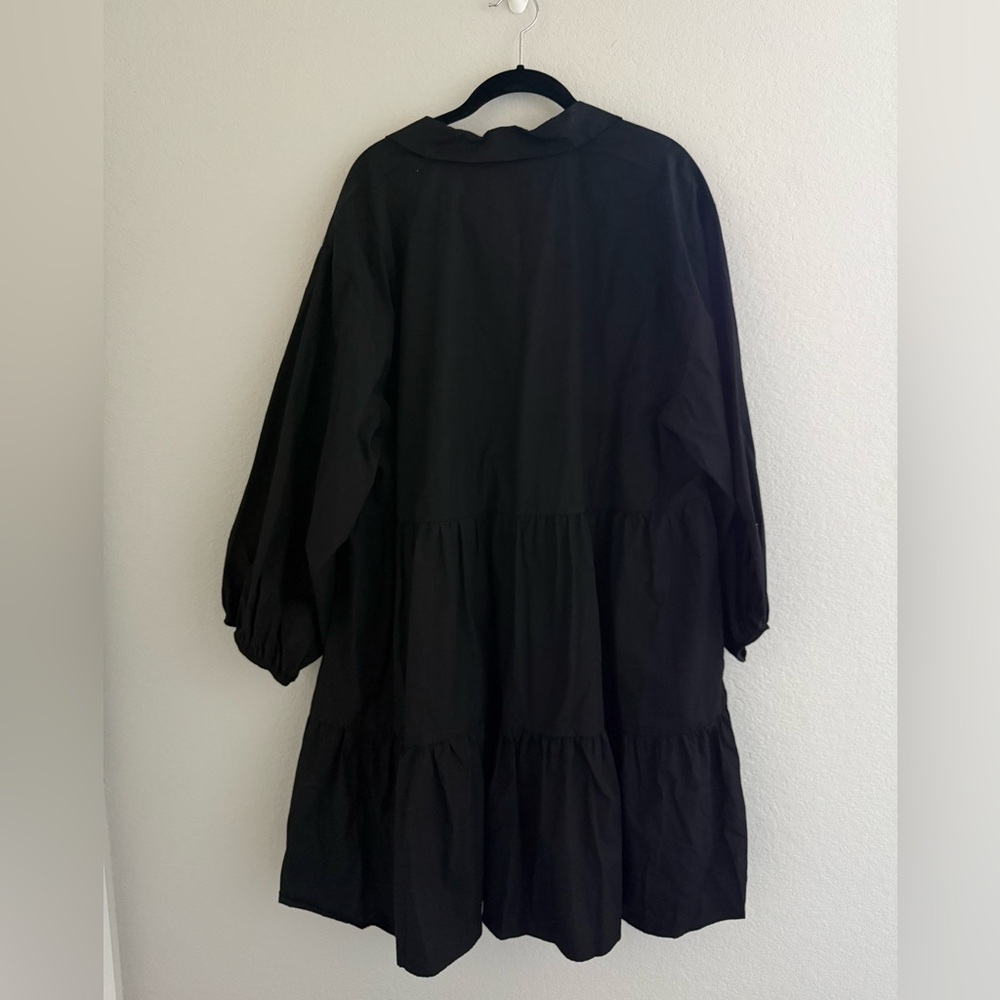 Anthropologie Maeve Black Bettina Shirt Dress - Picture 3 of 9
